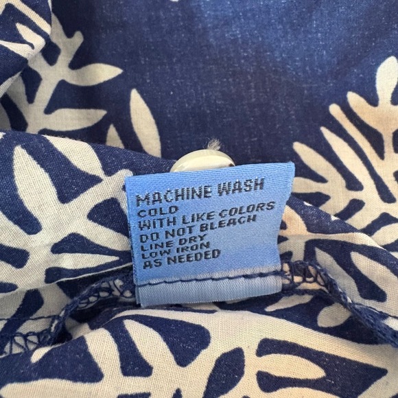 J. McLaughlin Tybee blue agra midi dress. Navy/white pattern. Size Small. EUC - Picture 9 of 12